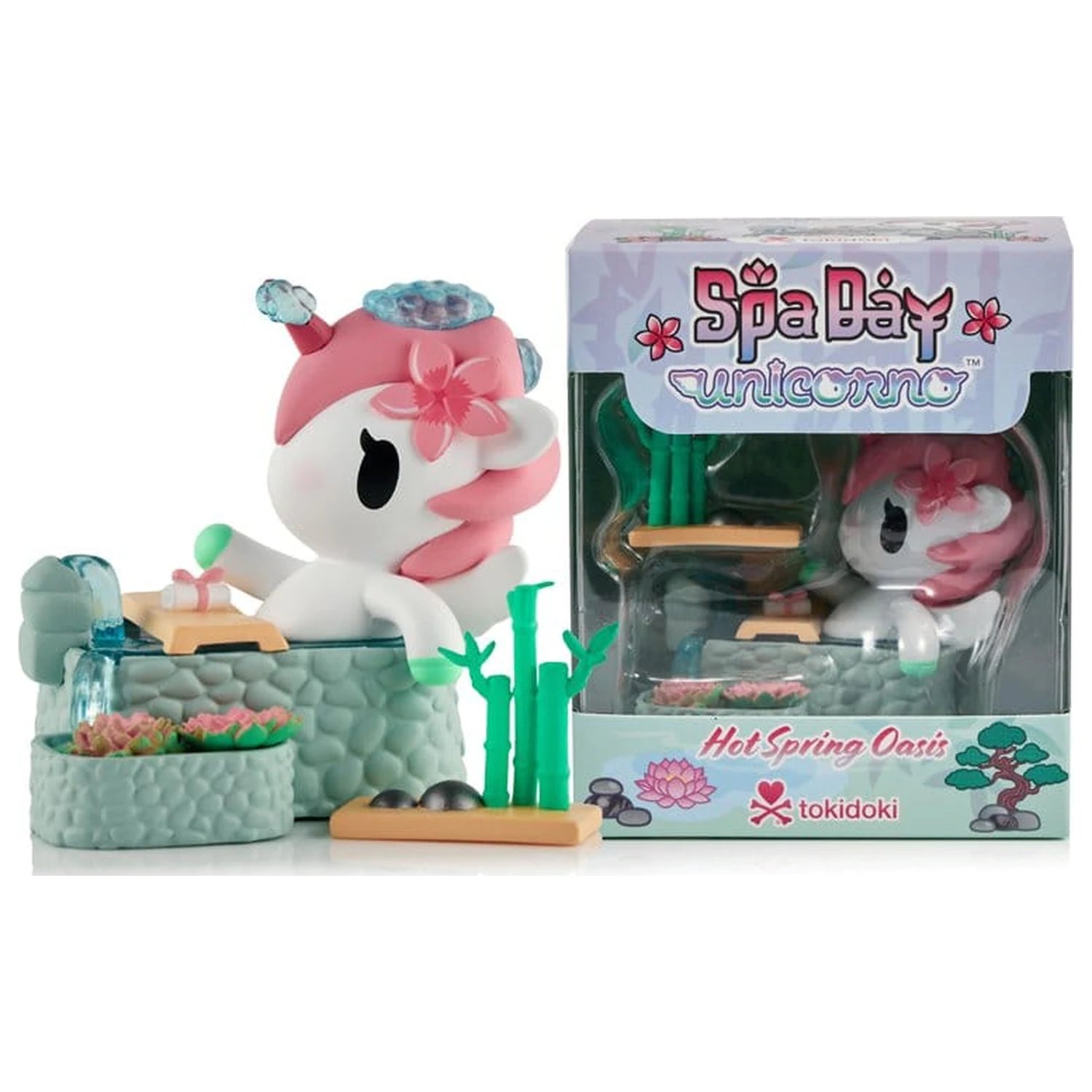 Unicorno Window Box figura Spa Day Hot Springs Oasis 7 cm termékfotó