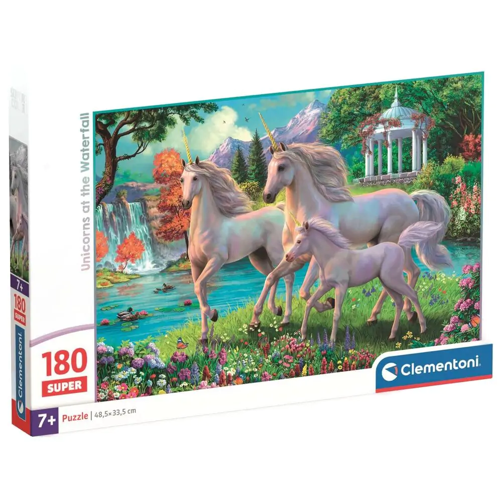 Unicorns at the Waterfall super puzzle 180db-os termékfotó
