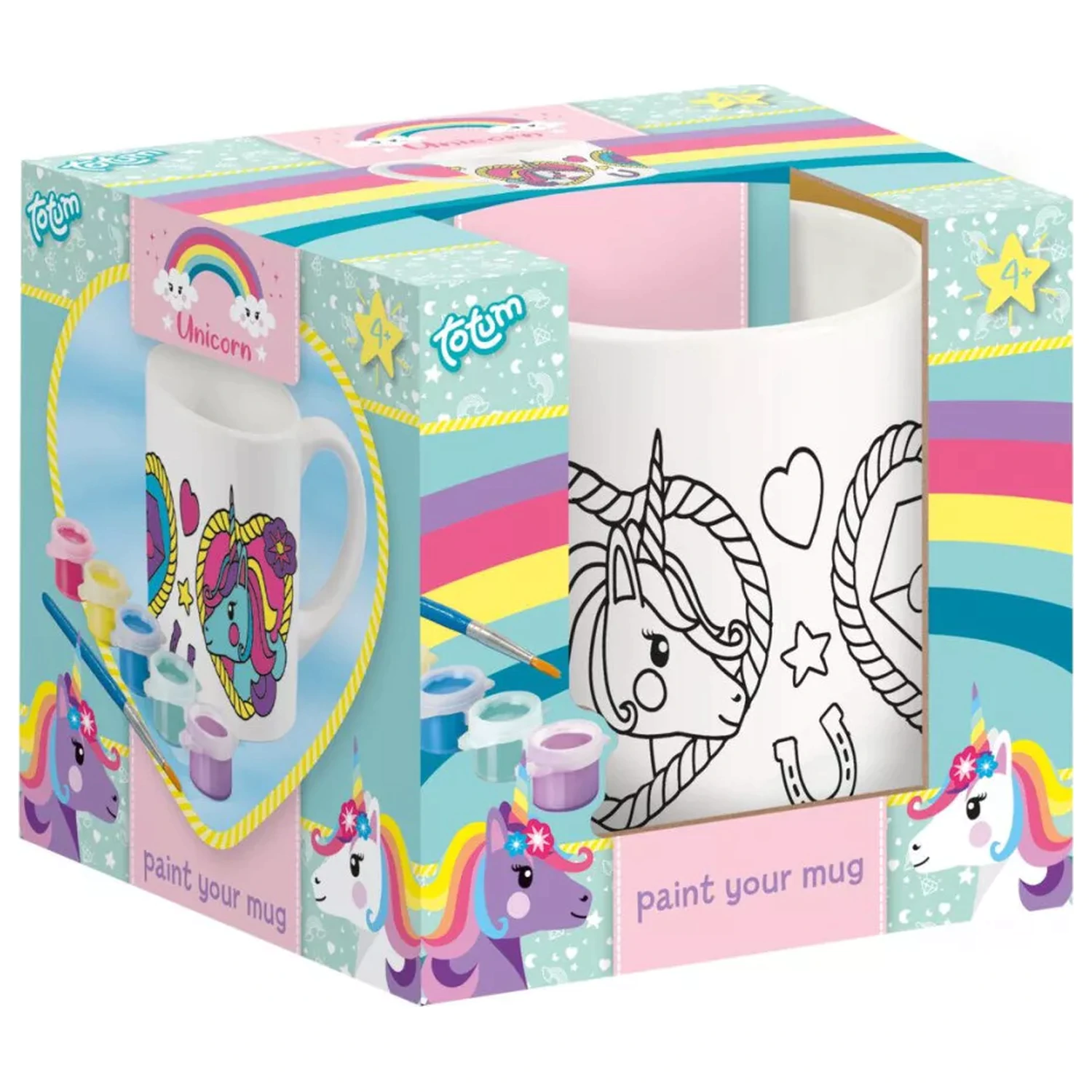 Unikornis Heart festhető porcelán bögre 235 ml  termékfotó