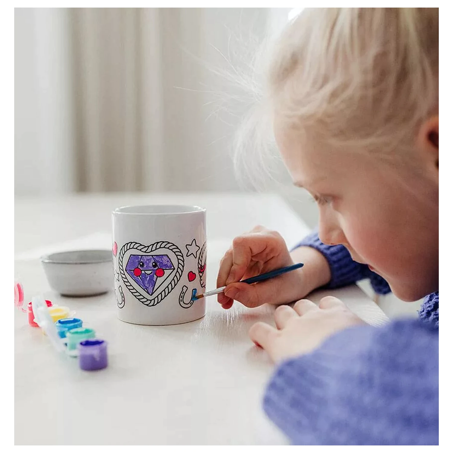 Unikornis Heart festhető porcelán bögre 235 ml  termékfotó