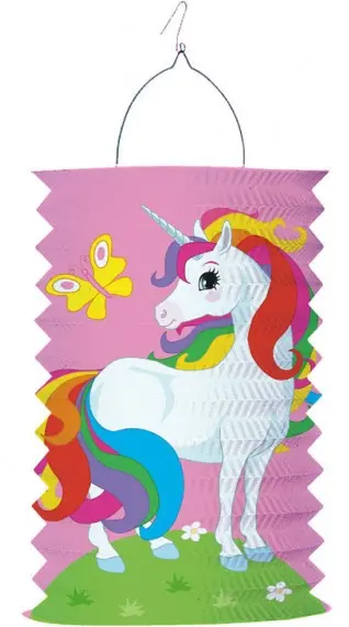 Unikornis lampion 28 cm termékfotó