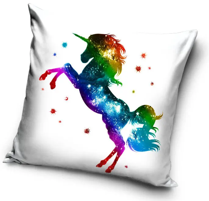 Unikornis párnahuzat 40*40 cm termékfotó