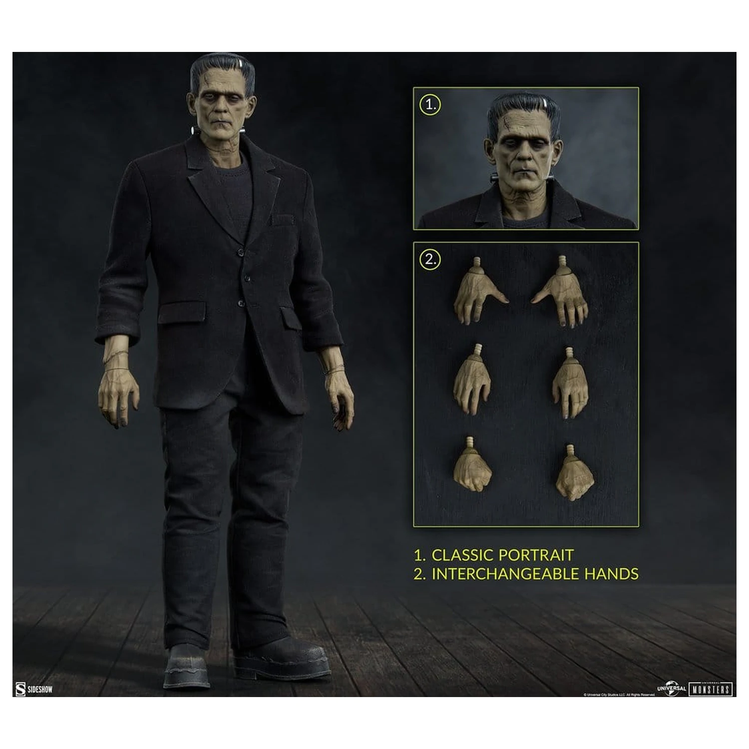 Universal Monsters 1/6 Frankenstein (Collector Edition) akciófigura 33 cm termékfotó