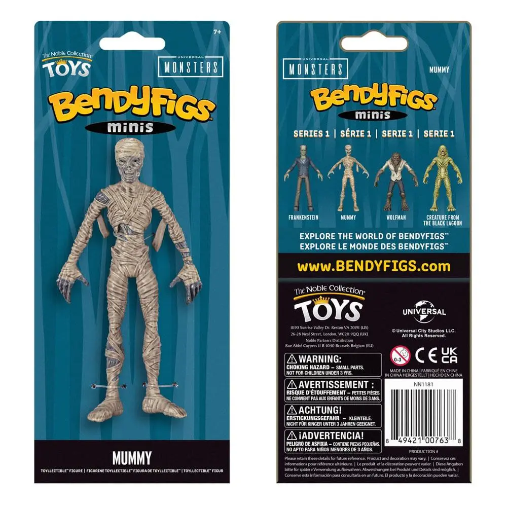 Universal Monsters Bendyfigs Bendable Mummy figura 14 cm termékfotó