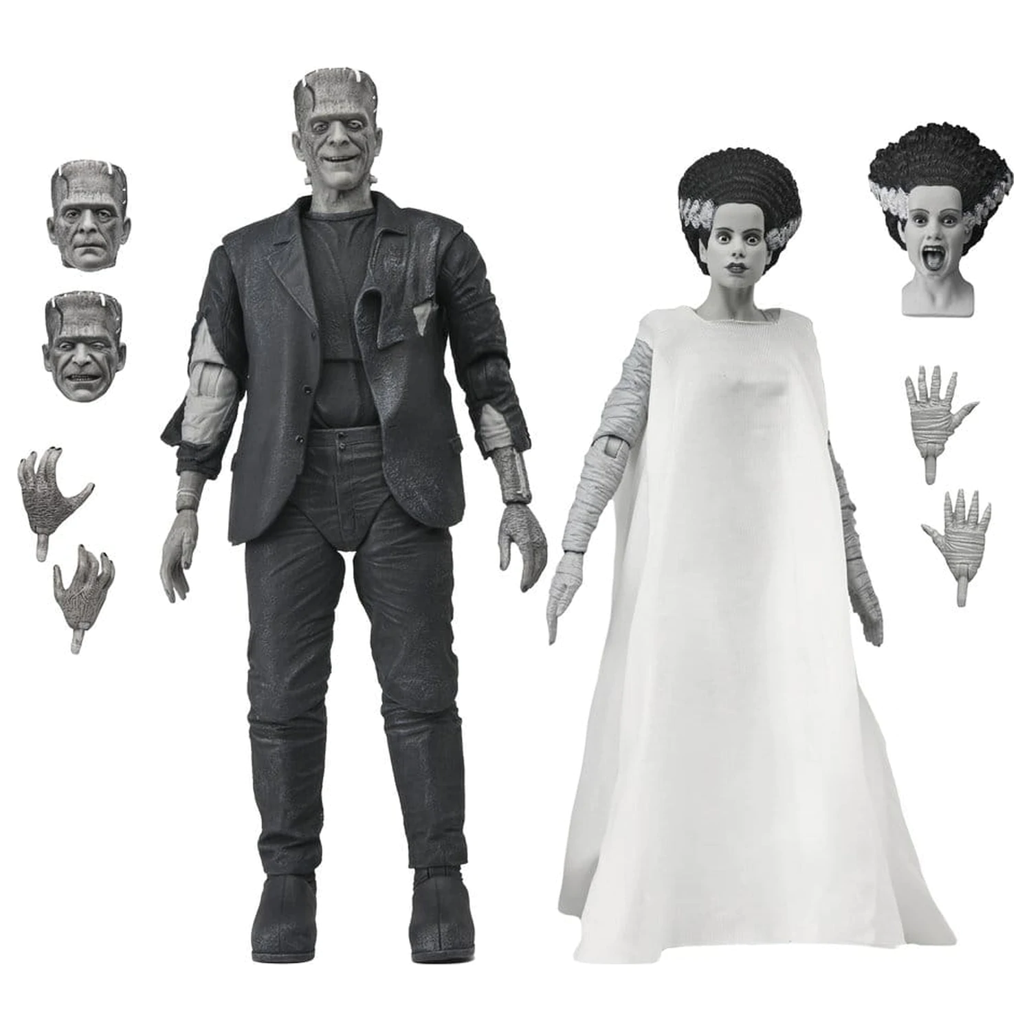 Universal Monsters Bride of Frankenkorsó 90th Anniversary The Monster & His Mate (B&W) 2 db-os akciófigura csomag 18 cm termékfotó