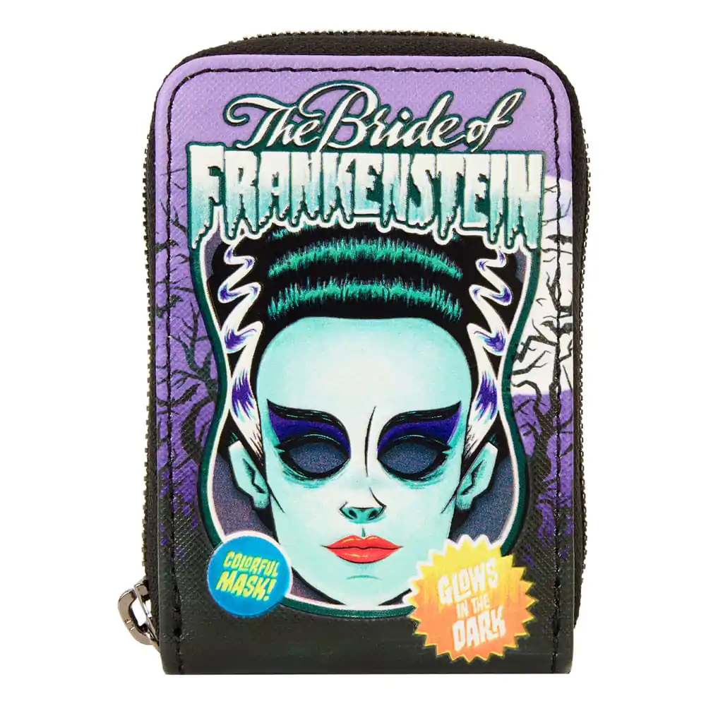 Universal Monsters by Loungefly Wallet Bride of Frankenstein Neon Mask termékfotó