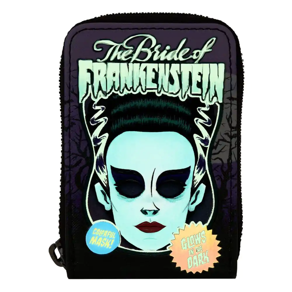 Universal Monsters by Loungefly Wallet Bride of Frankenstein Neon Mask termékfotó