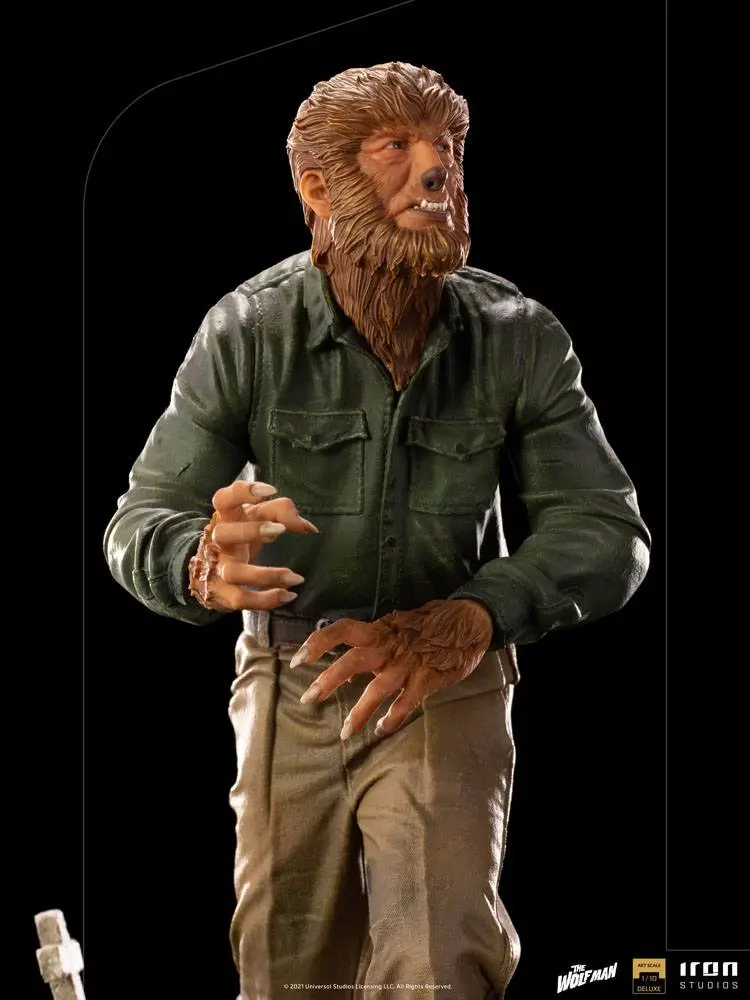 Universal Monsters Deluxe Art Scale 1/10 The Wolf Man szobor figura 21 cm termékfotó