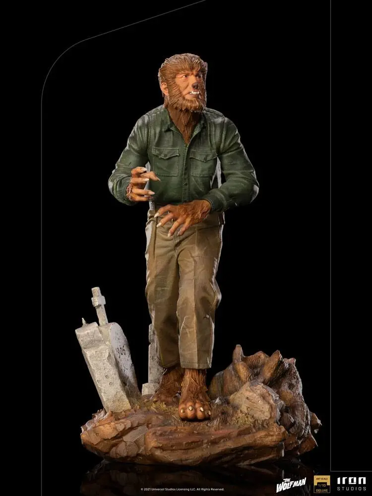 Universal Monsters Deluxe Art Scale 1/10 The Wolf Man szobor figura 21 cm termékfotó