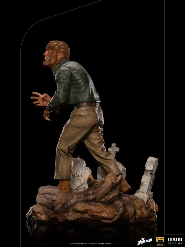 Universal Monsters Deluxe Art Scale 1/10 The Wolf Man szobor figura 21 cm termékfotó