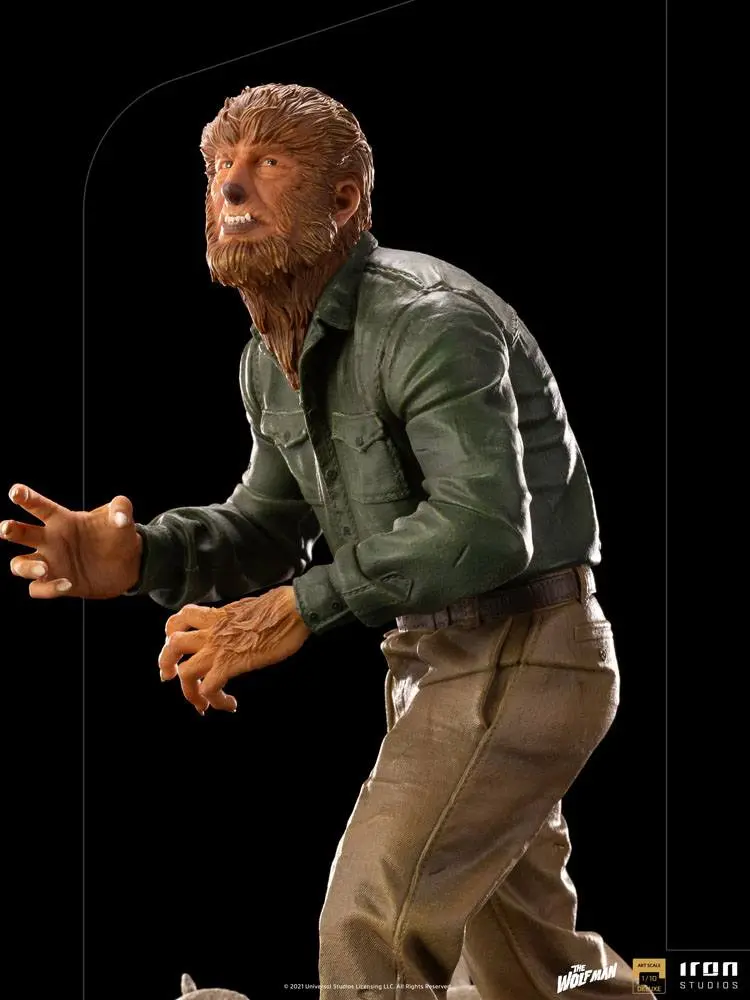 Universal Monsters Deluxe Art Scale 1/10 The Wolf Man szobor figura 21 cm termékfotó