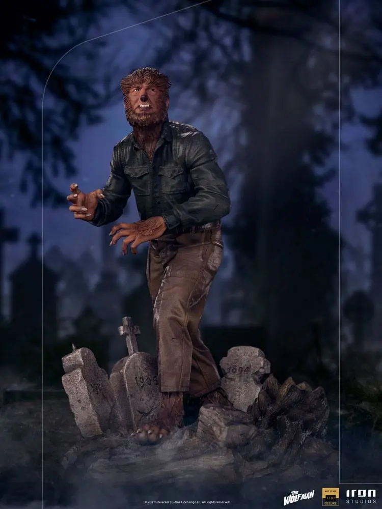 Universal Monsters Deluxe Art Scale 1/10 The Wolf Man szobor figura 21 cm termékfotó