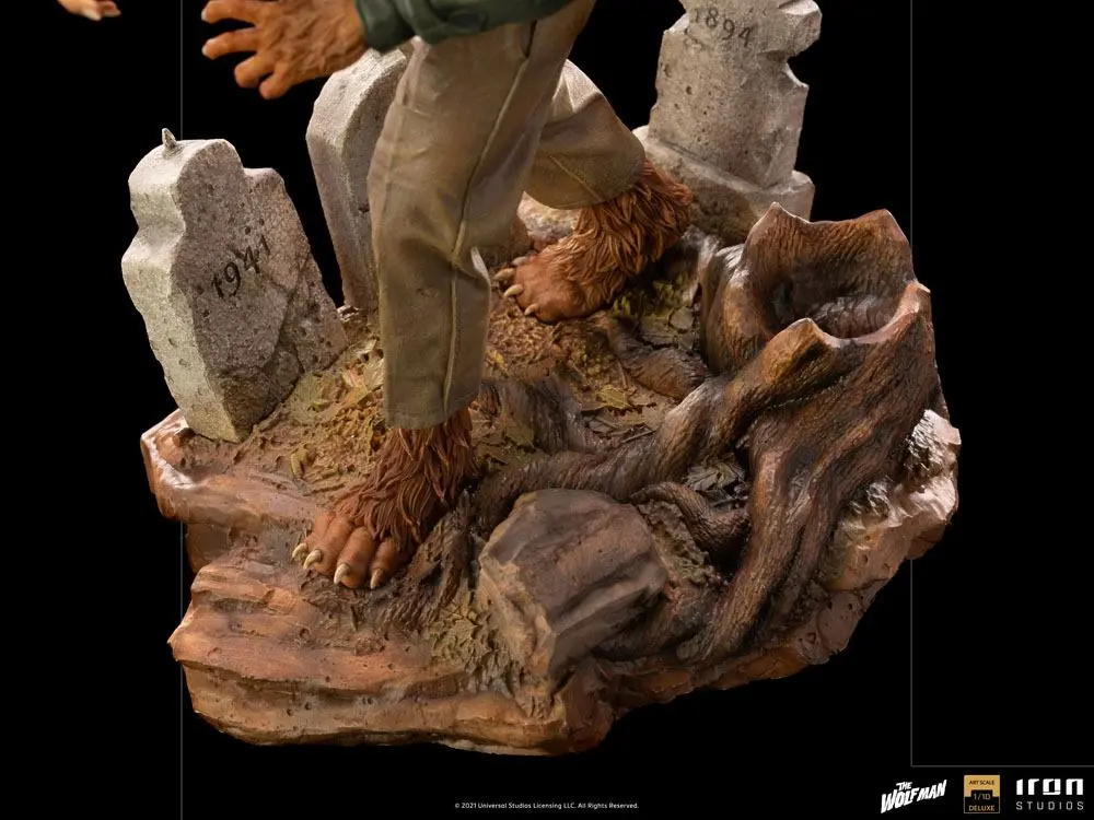 Universal Monsters Deluxe Art Scale 1/10 The Wolf Man szobor figura 21 cm termékfotó