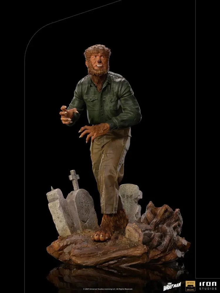 Universal Monsters Deluxe Art Scale 1/10 The Wolf Man szobor figura 21 cm termékfotó