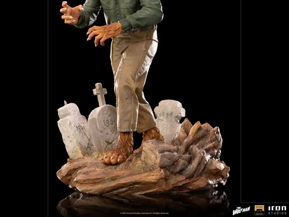 Universal Monsters Deluxe Art Scale 1/10 The Wolf Man szobor figura 21 cm termékfotó