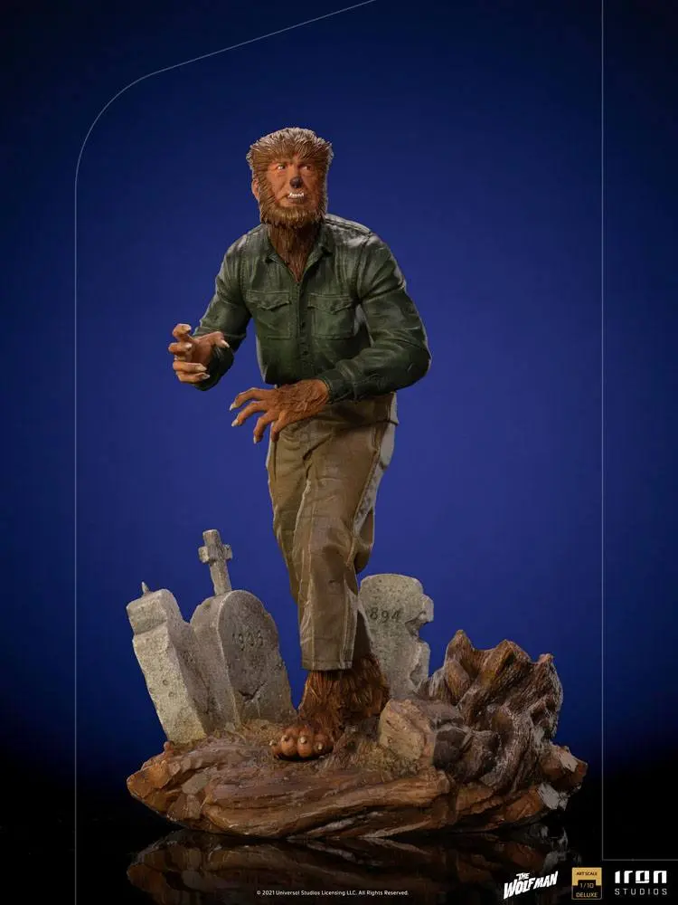 Universal Monsters Deluxe Art Scale 1/10 The Wolf Man szobor figura 21 cm termékfotó