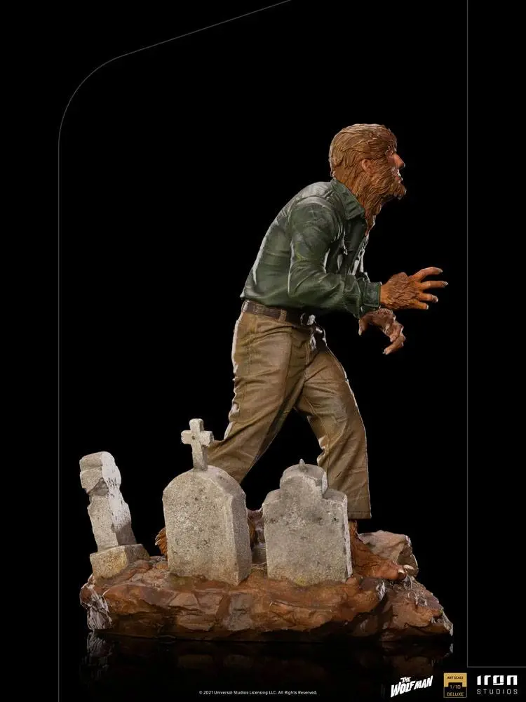 Universal Monsters Deluxe Art Scale 1/10 The Wolf Man szobor figura 21 cm termékfotó