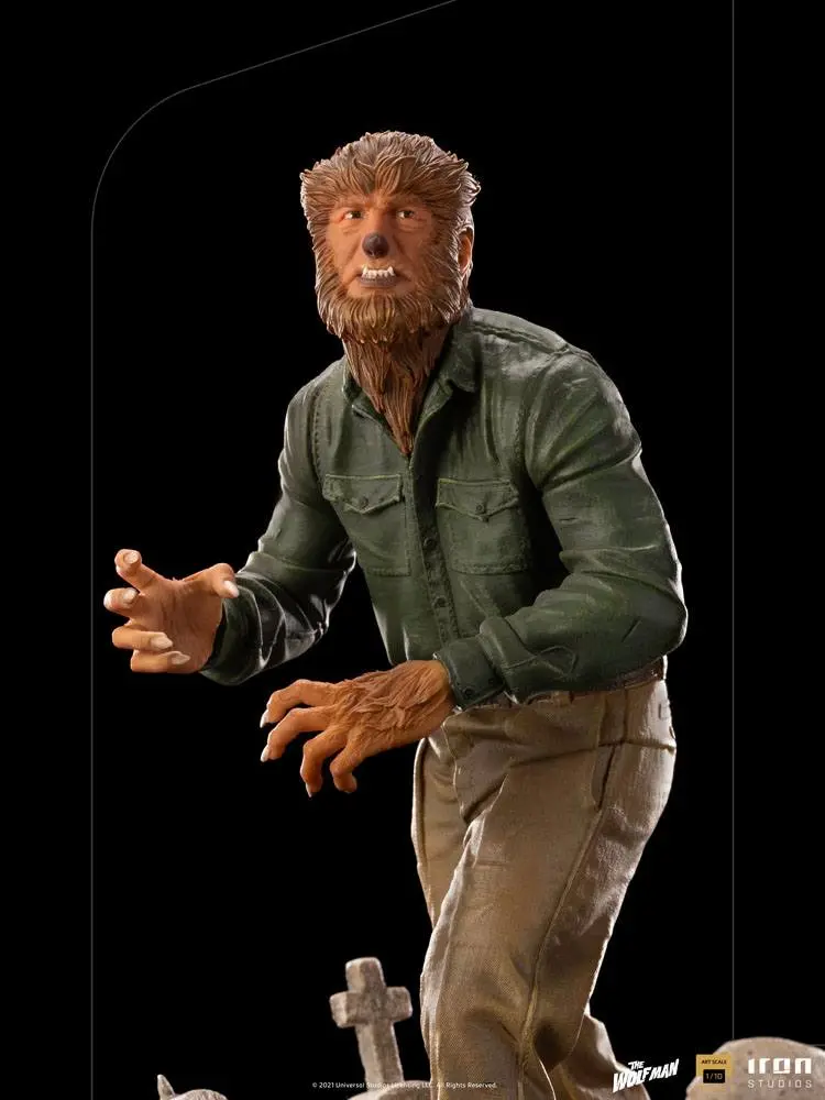 Universal Monsters Deluxe Art Scale 1/10 The Wolf Man szobor figura 21 cm termékfotó