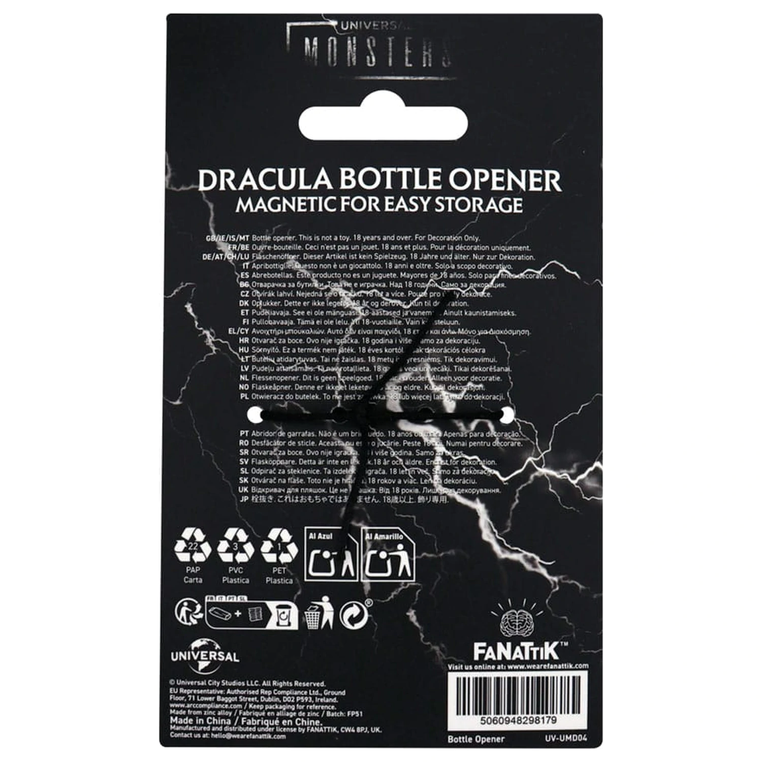Universal Monsters Dracula sörnyitó  termékfotó