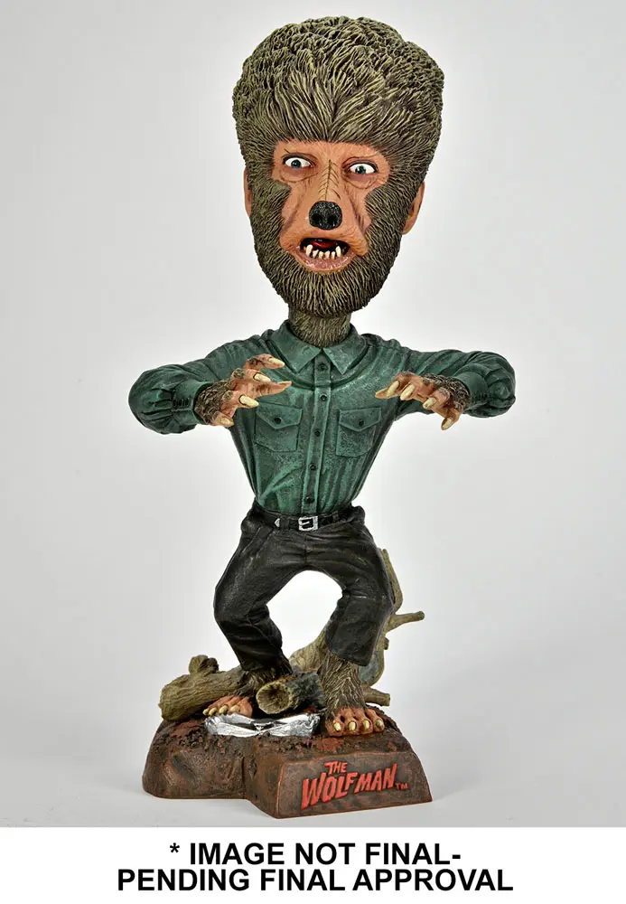 Universal Monsters Head Knocker Bobble-Head figura Wolf Man 20 cm termékfotó