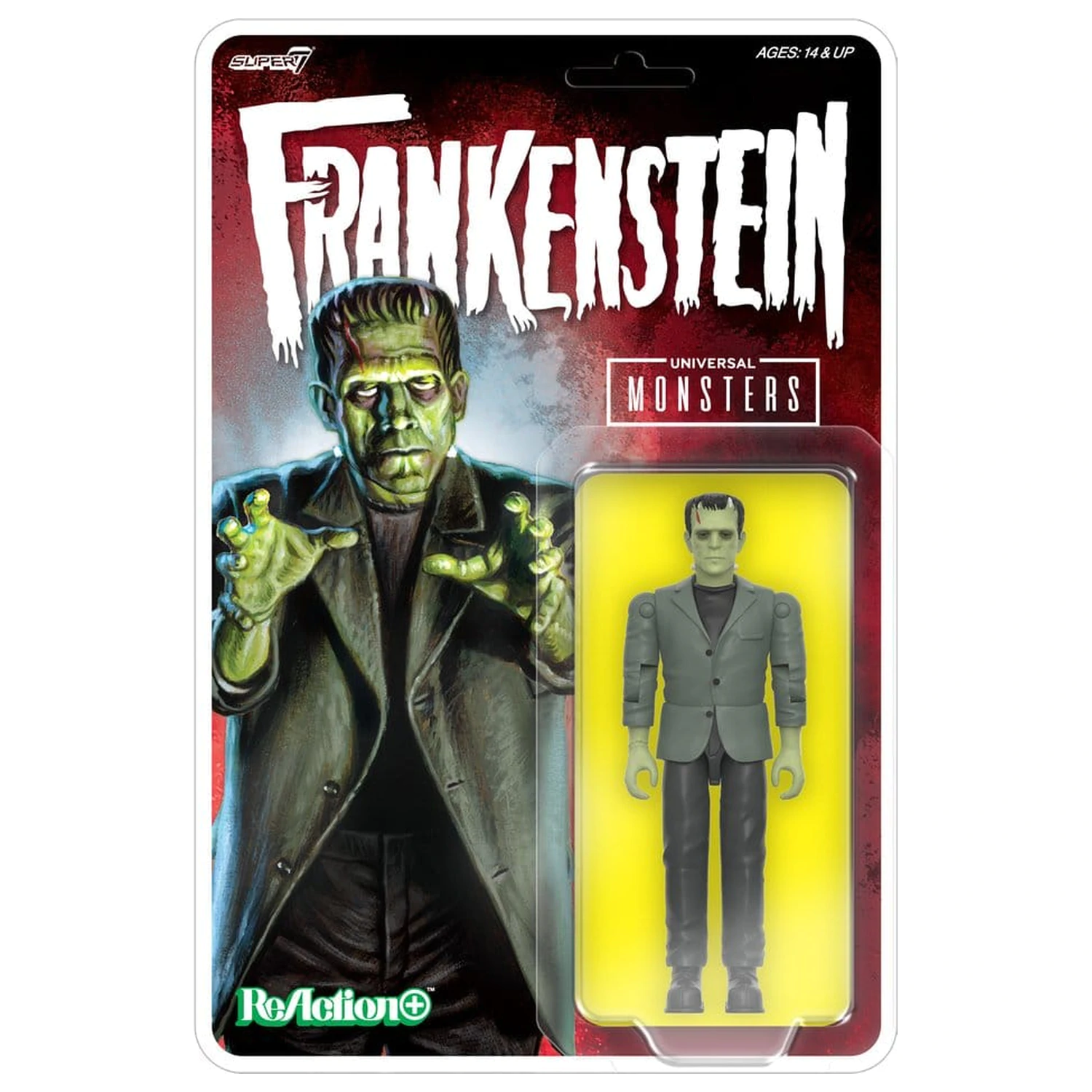 Universal Monsters ReAction+ akciófigura Wave 02 Frankenstein termékfotó