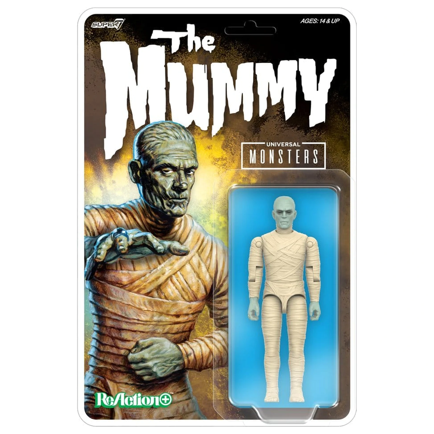 Universal Monsters ReAction+ akciófigura Wave 02 The Mummy termékfotó