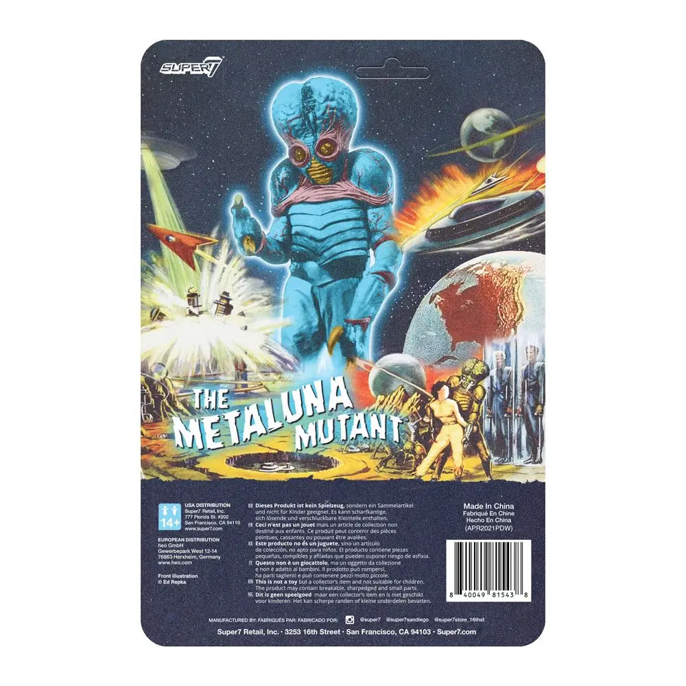 Universal Monsters ReAction The Metaluna Mutant Original (Blue Glow) akciófigura 10 cm termékfotó
