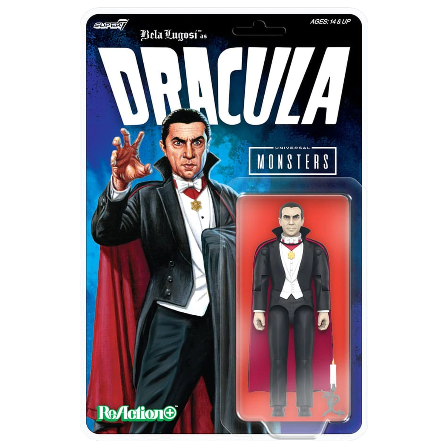 Universal Monsters ReAction+ Wave 1 Dracula akciófigura 10 cm  termékfotó