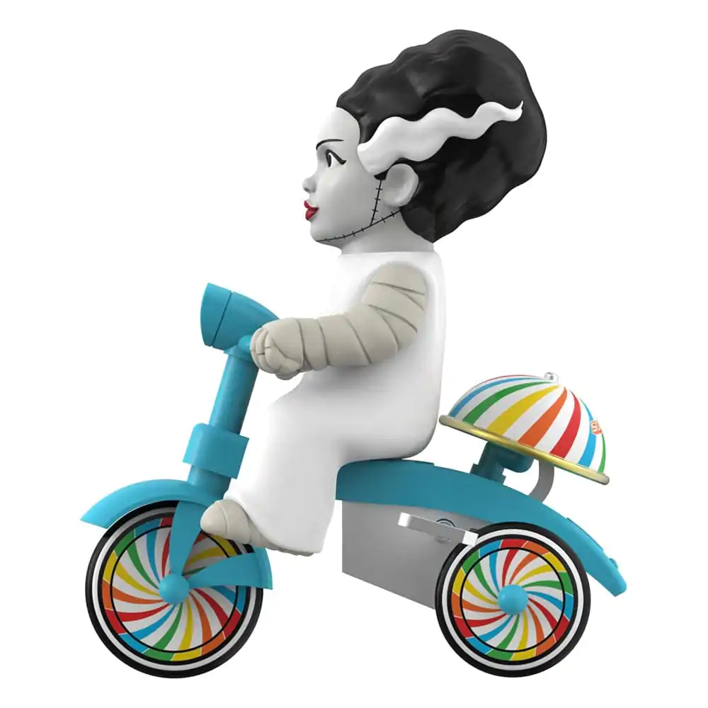 Universal Monsters Super Cycles Bride of Frankenstein (White with Blue Trike) akciófigura 13 cm termékfotó