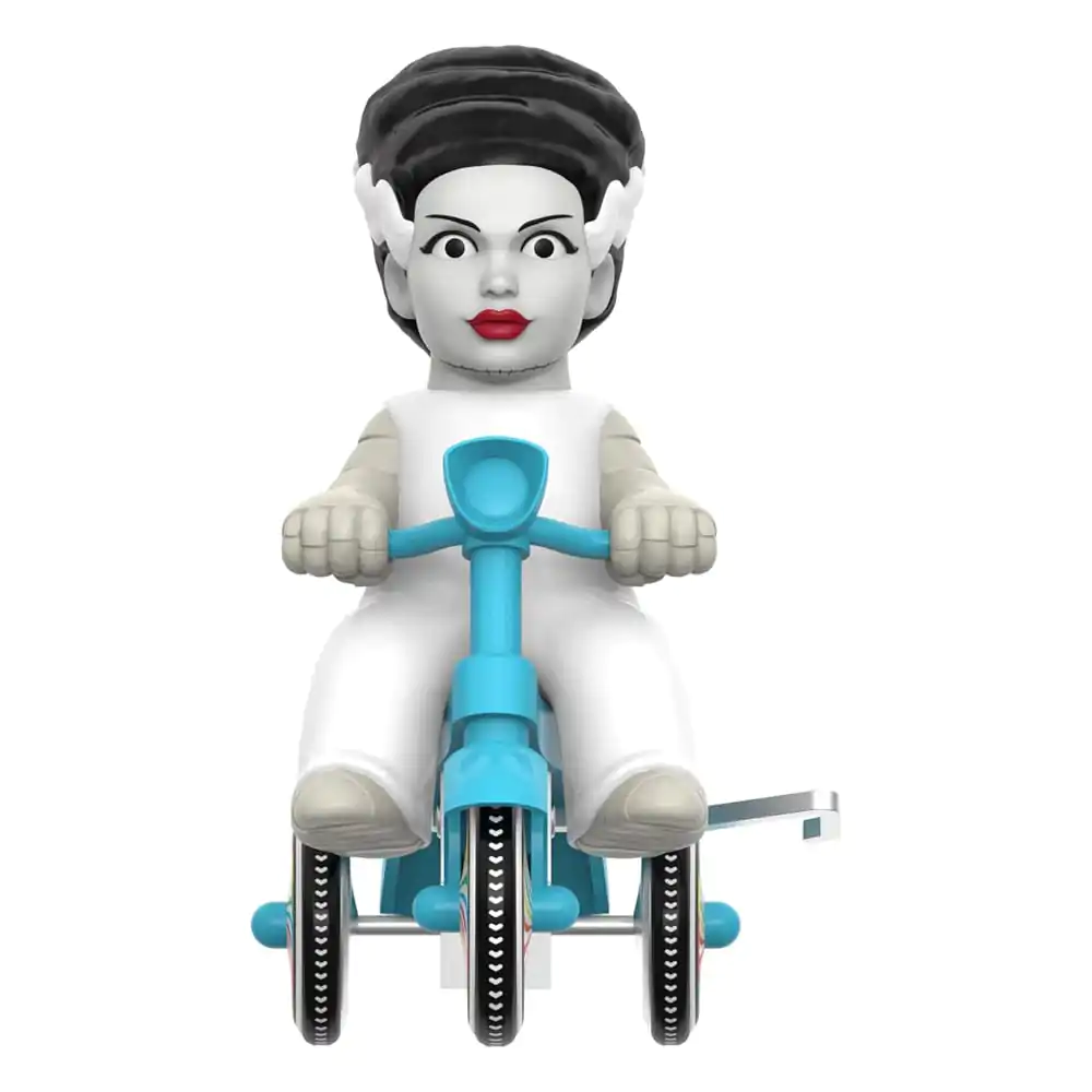 Universal Monsters Super Cycles Bride of Frankenstein (White with Blue Trike) akciófigura 13 cm termékfotó