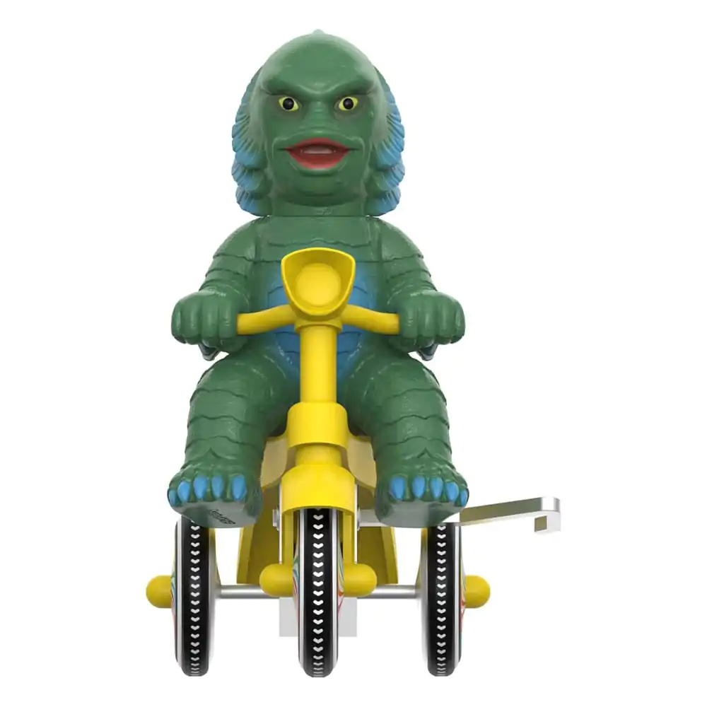 Universal Monsters Super Cycles Creature from the Black Lagoon (Dark Green with Yellow Trike) akciófigura 13 cm termékfotó