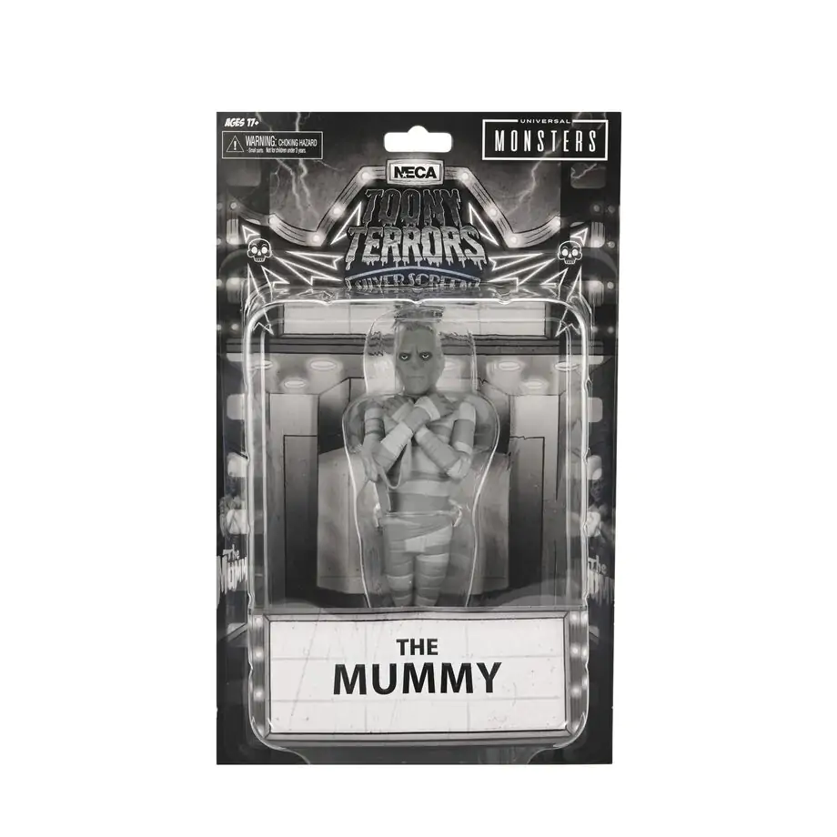 Universal Monsters The Mummy Black & White The Mummy Toony Terrors figura 15cm termékfotó