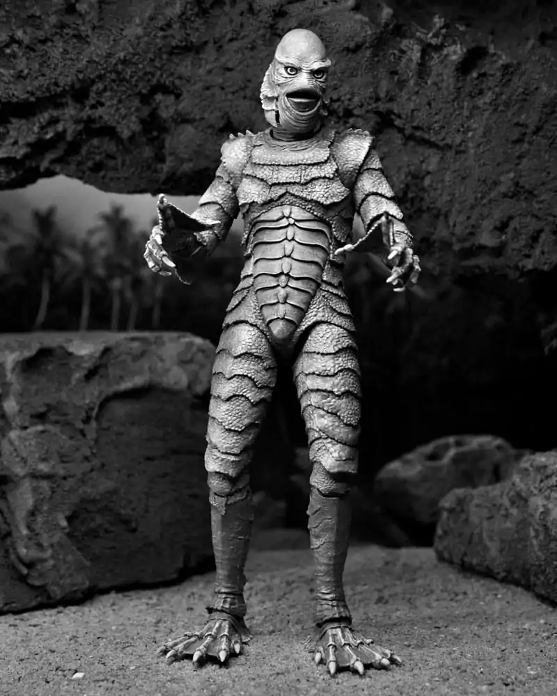 Universal Monsters Ultimate Creature from the Black Lagoon (B&W) akciófigura 18 cm termékfotó