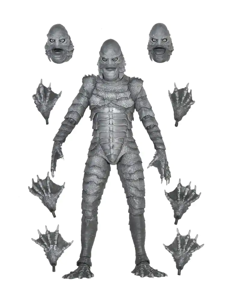 Universal Monsters Ultimate Creature from the Black Lagoon (B&W) akciófigura 18 cm termékfotó