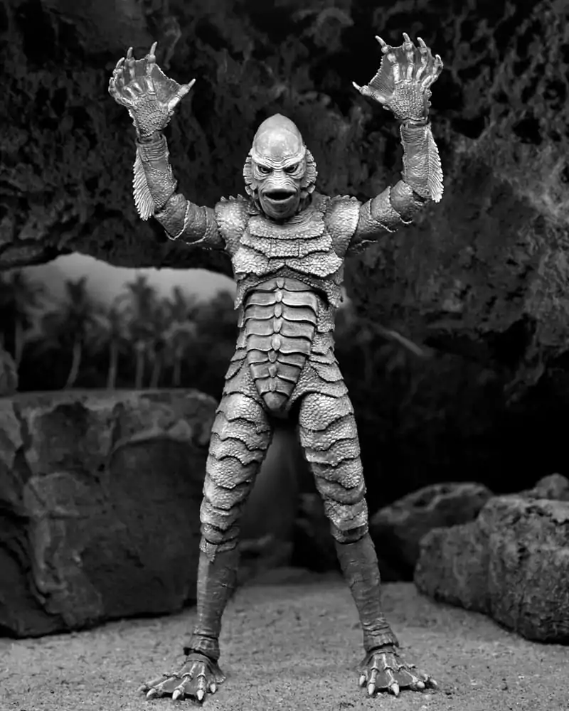 Universal Monsters Ultimate Creature from the Black Lagoon (B&W) akciófigura 18 cm termékfotó