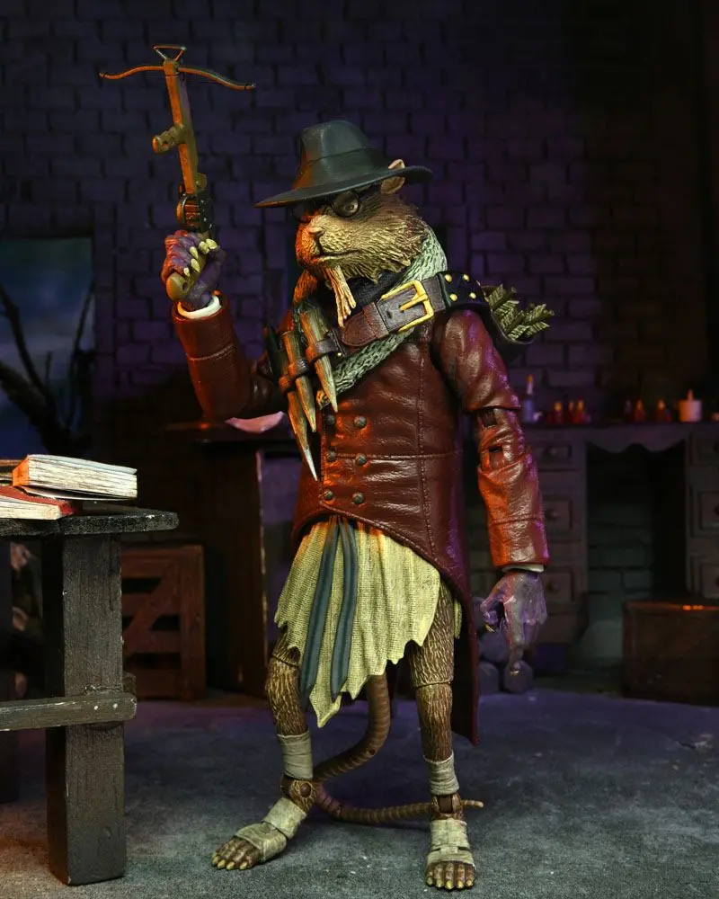 Universal Monsters x Teenage Mutant Ninja Turtles Splinter as Van Helsing akciófigura 18 cm termékfotó