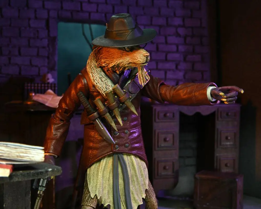 Universal Monsters x Teenage Mutant Ninja Turtles Splinter as Van Helsing akciófigura 18 cm termékfotó