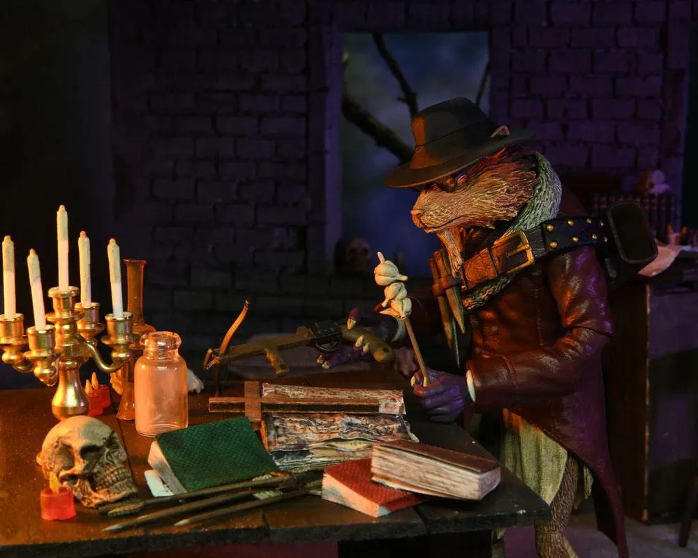 Universal Monsters x Teenage Mutant Ninja Turtles Splinter as Van Helsing akciófigura 18 cm termékfotó