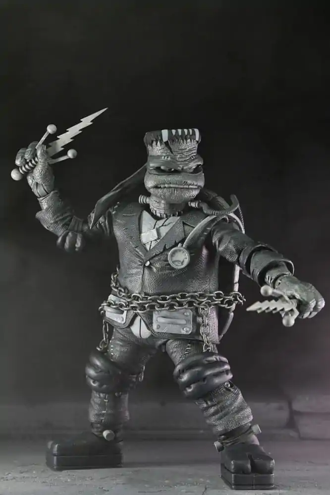 Universal Monsters x Teenage Mutant Ninja Turtles Action Figures 4-Pack Turtles Black & White 18 cm termékfotó