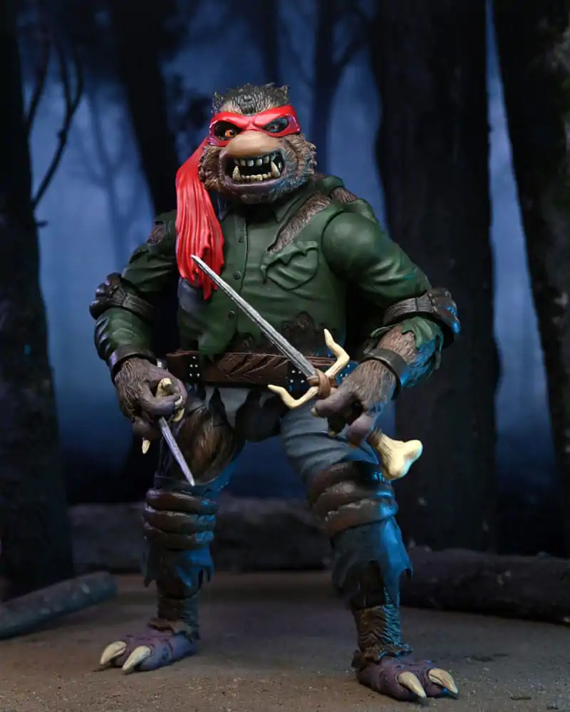 Universal Monsters x Teenage Mutant Ninja Turtles Ultimate Raphael as The Wolfman akciófigura 18 cm termékfotó