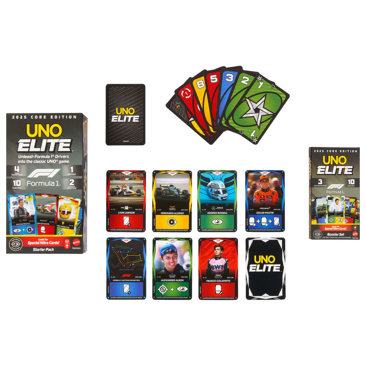 UNO Elite F1 Booster Pack kártyajáték termékfotó