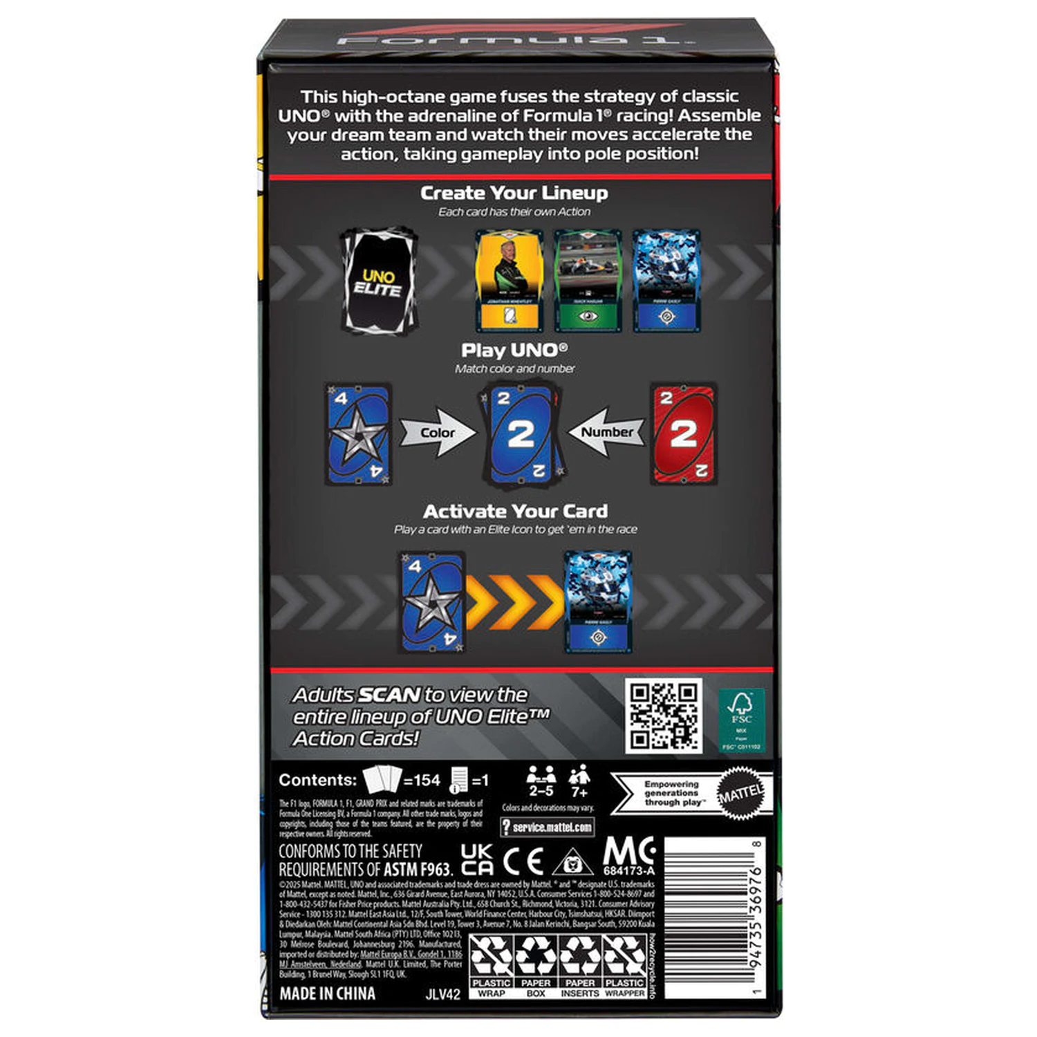 UNO Elite F1 kezdő játékcsomag kártyajáték termékfotó