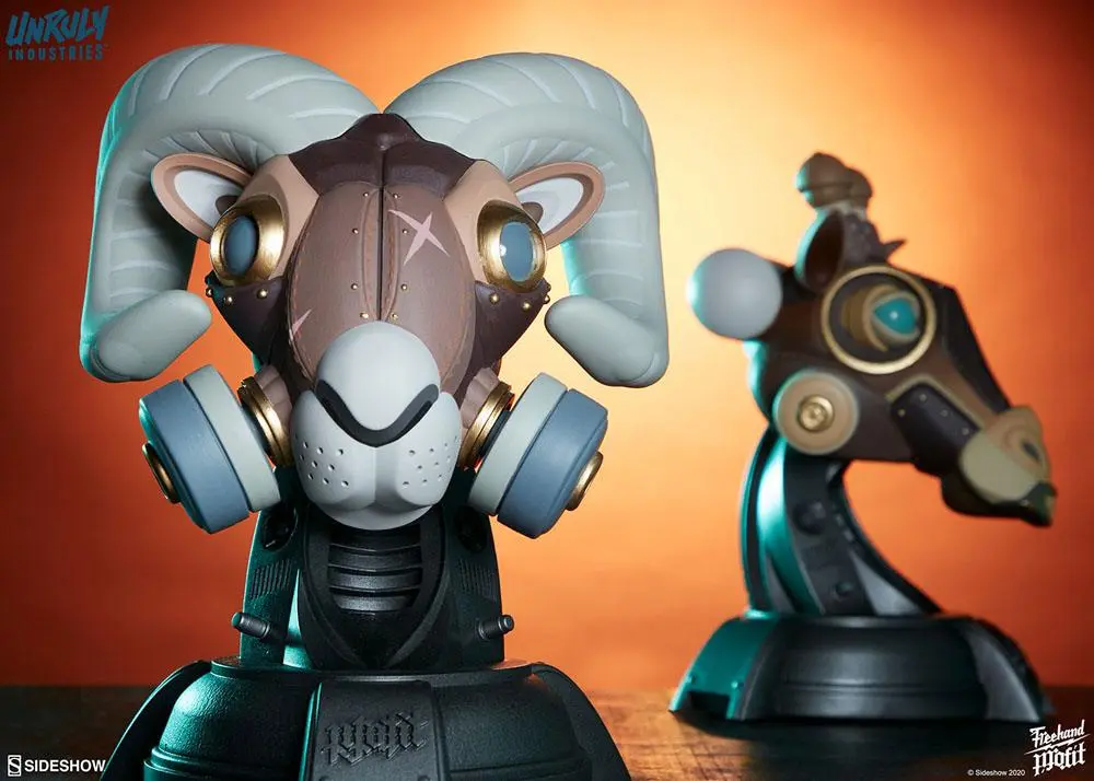 Unruly Designer Series Ram and Giraffe Guerilla Squadron Set by Freehand Profit mellszobor figurák 23 cm termékfotó