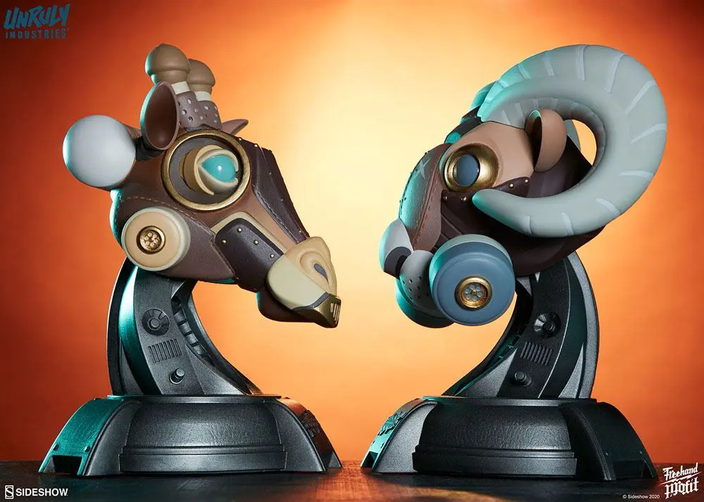 Unruly Designer Series Ram and Giraffe Guerilla Squadron Set by Freehand Profit mellszobor figurák 23 cm termékfotó