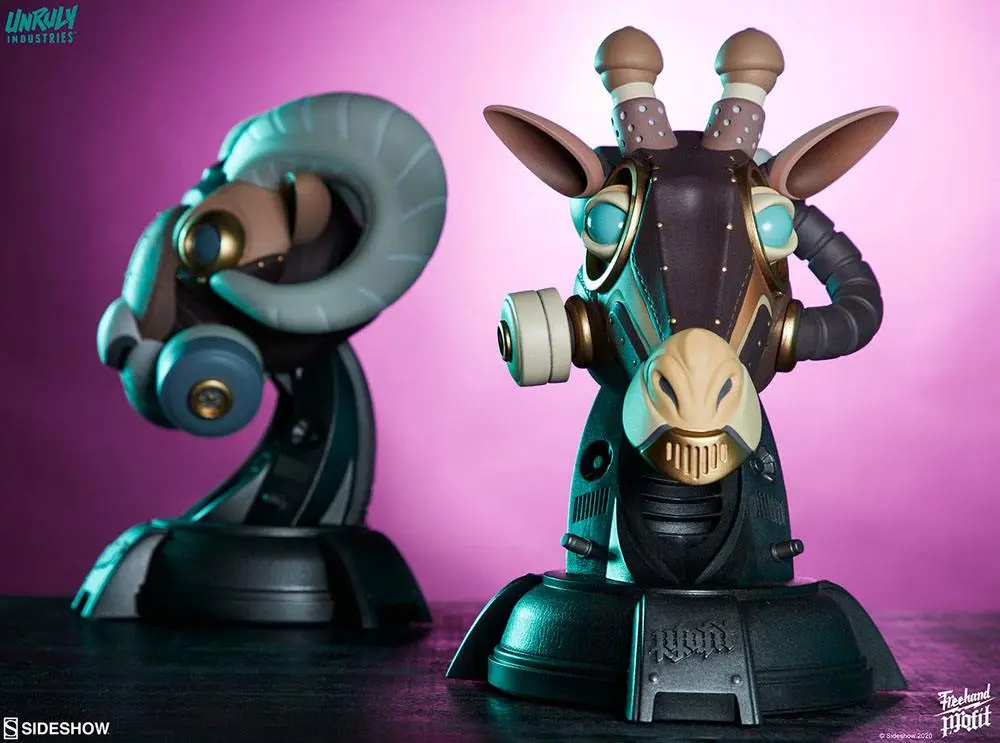 Unruly Designer Series Ram and Giraffe Guerilla Squadron Set by Freehand Profit mellszobor figurák 23 cm termékfotó