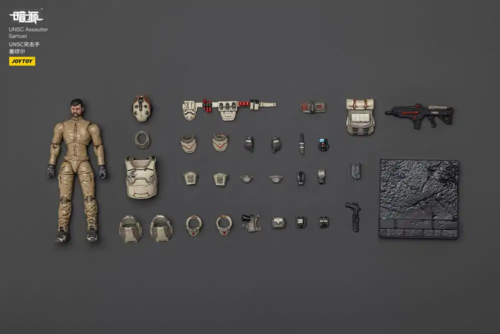 UNSC Dark Source Action Figur Assaulter Samuel 7 cm termékfotó