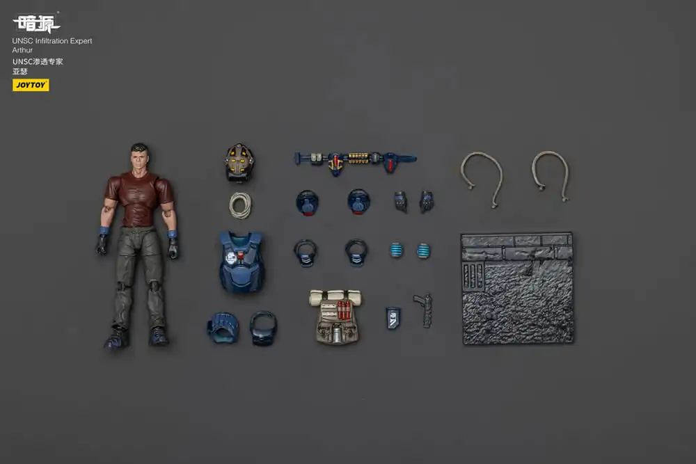 UNSC Dark Source akciófigura Infiltration Expert Arthur 7 cm termékfotó