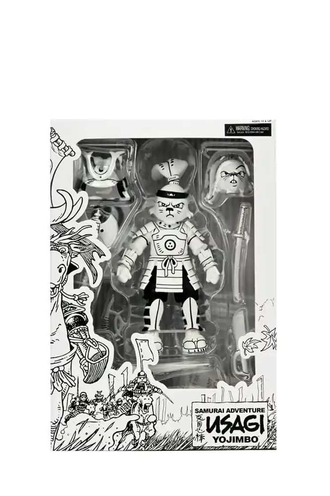 Usagi Yojimbo Samurai Usagi Yojimbo Black & White Figure akciófigura 18 cm termékfotó