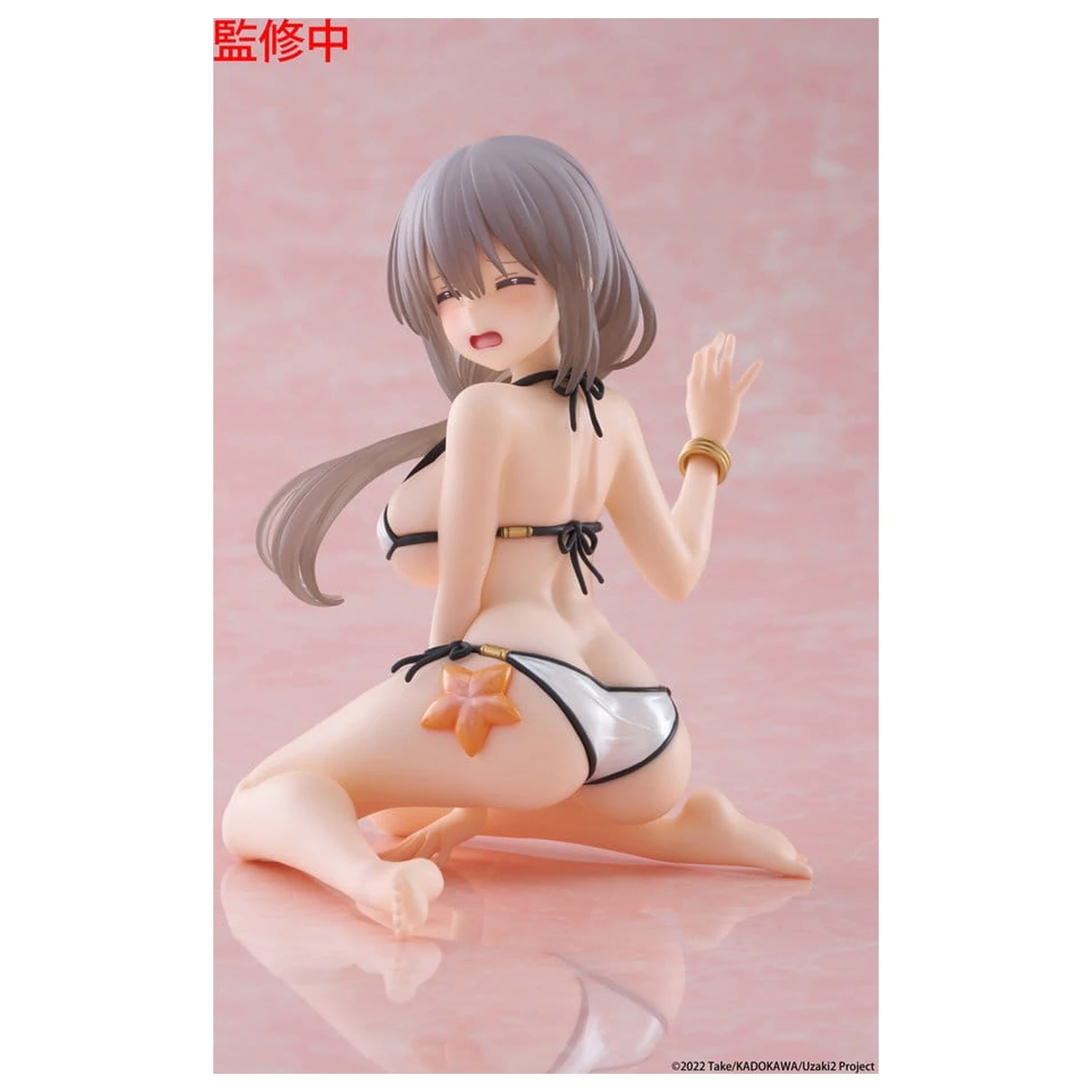 Uzaki-chan Wants to Hang Out! Desktop Cute figura Tsuki Uzaki (Swimwear Ver.) PVC szobor figura 13 cm      termékfotó