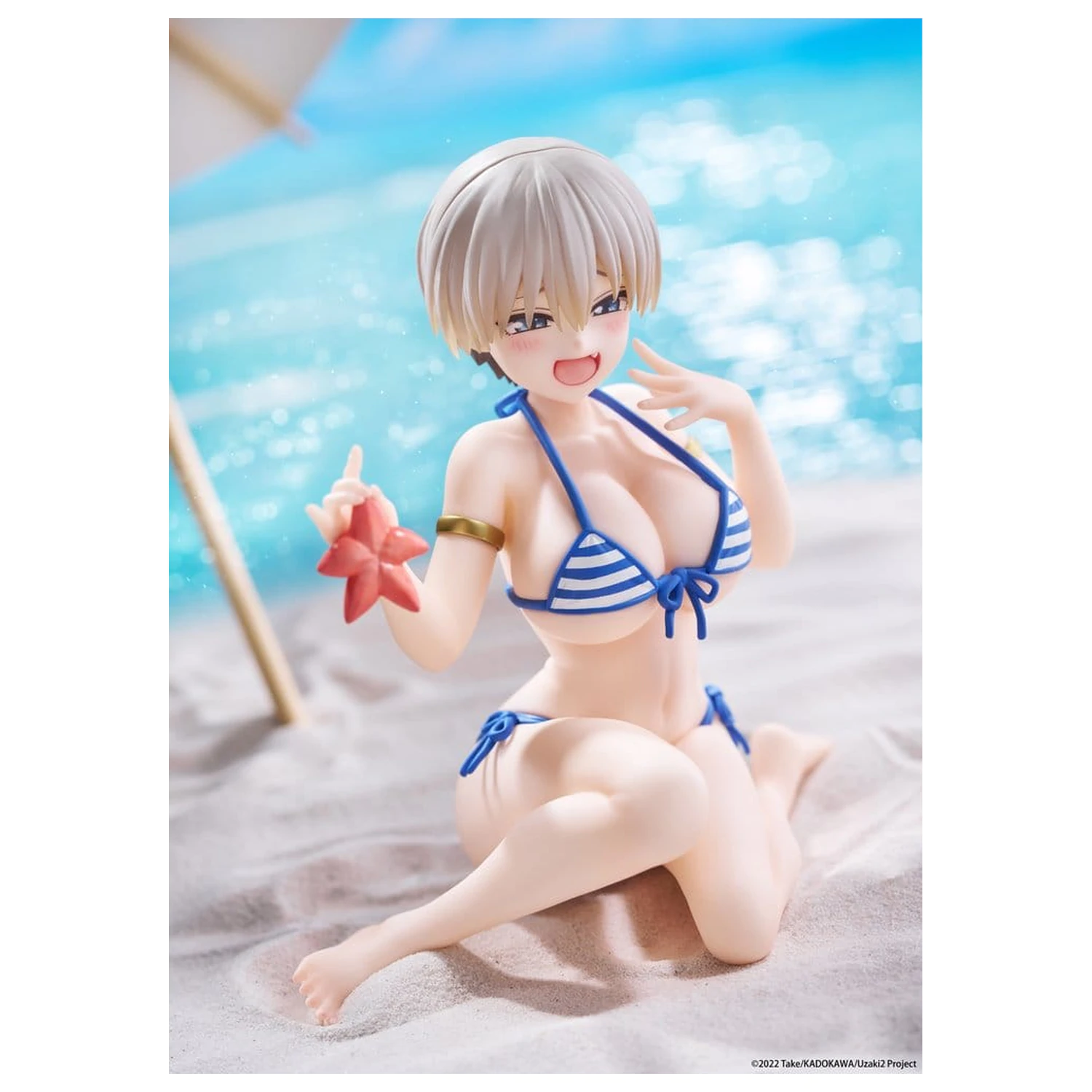 Uzaki-chan Wants to Hang Out! Desktop Cute Hana Uzaki (Swim wear Ver.) PVC figura 13 cm termékfotó